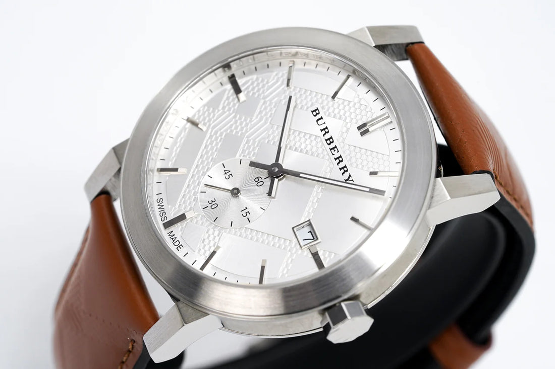 Burberry BU9904 Silver Dial Chronograph Preowned Watch