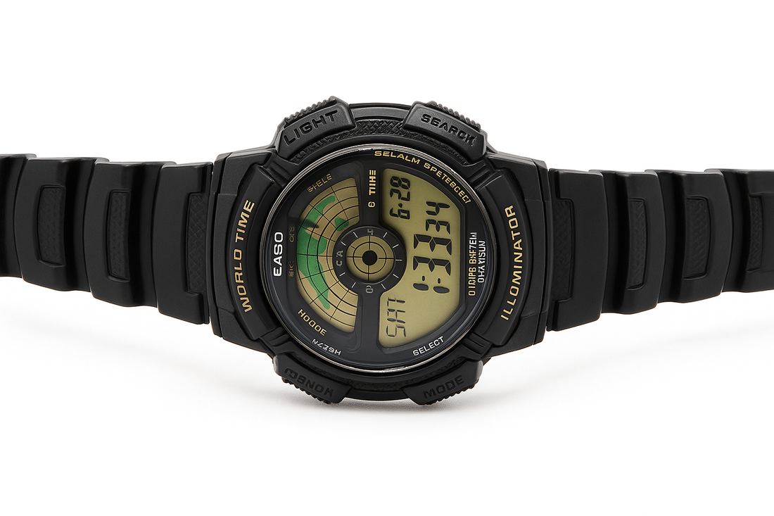 Casio AE-1100W – World Time Digital Sports Preowned Watch