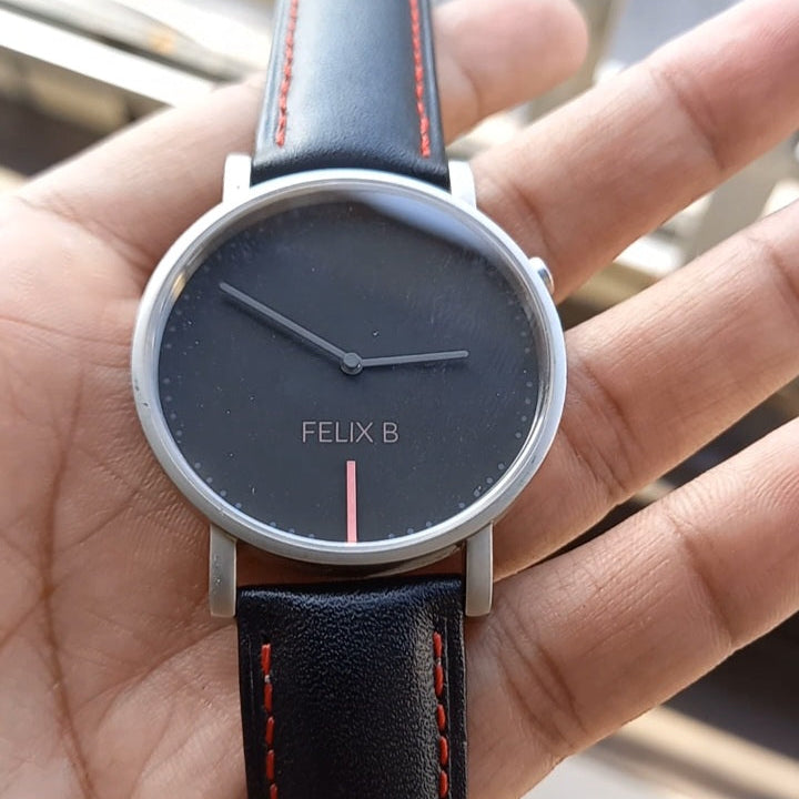 Felix B Timeless Black Preowned Watch