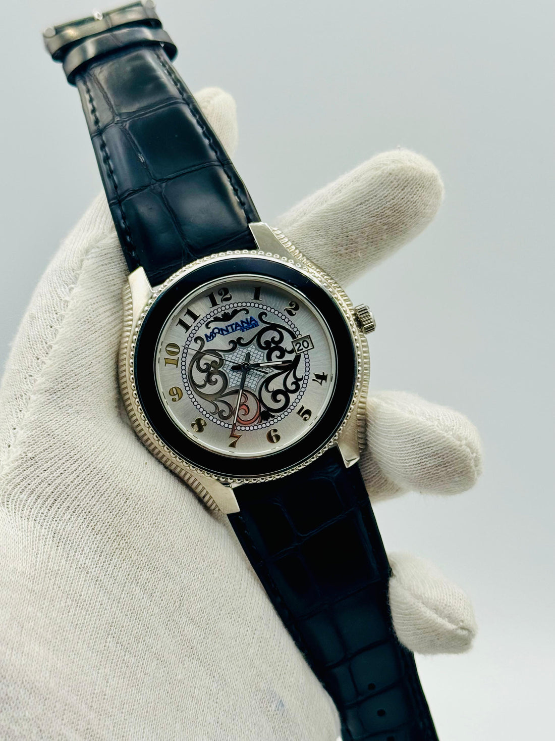 Montana White Dial Preowned Watch