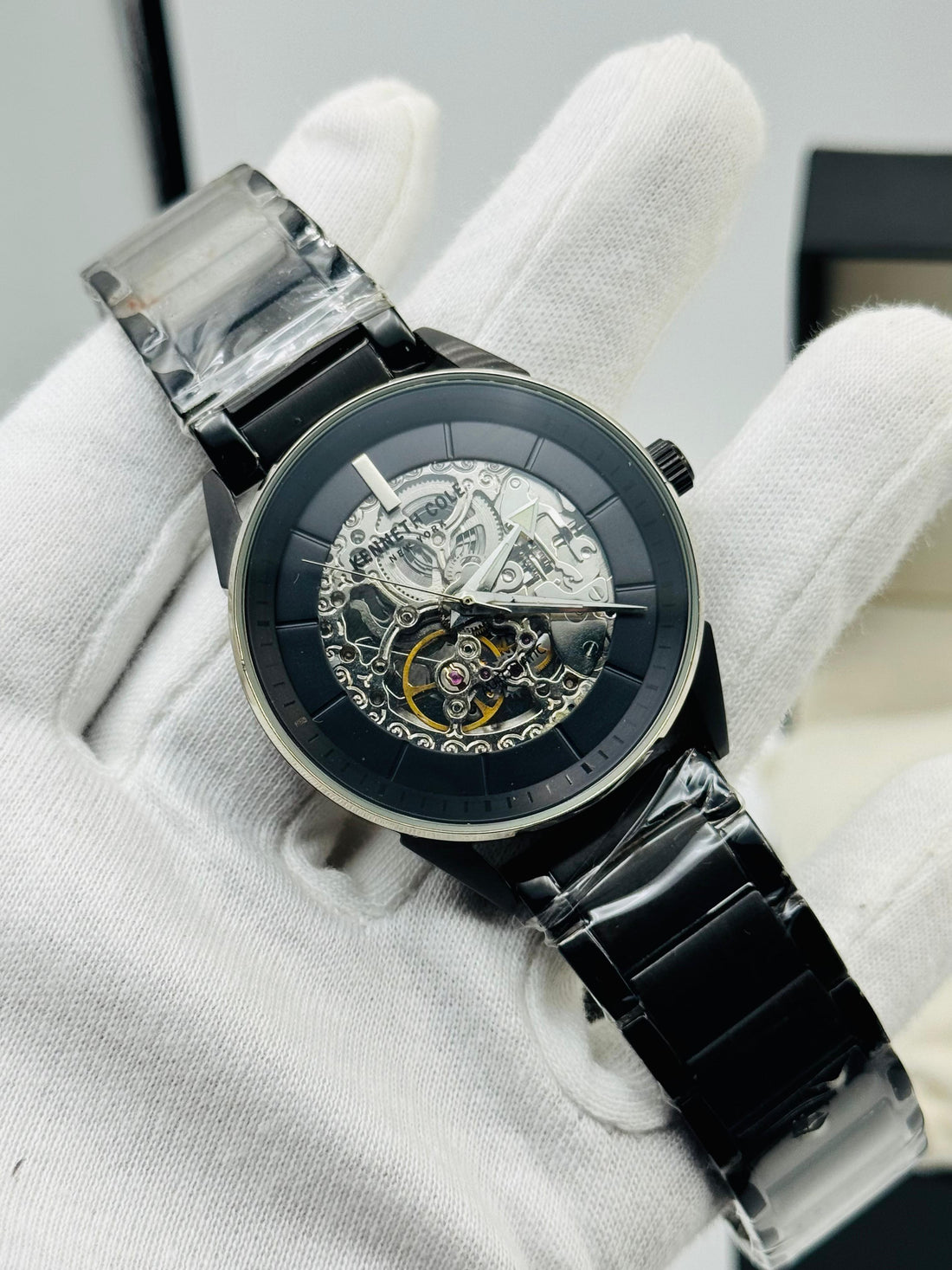 Skeleton Automatic Kenneth Cole KC50563004 Preowned Watch