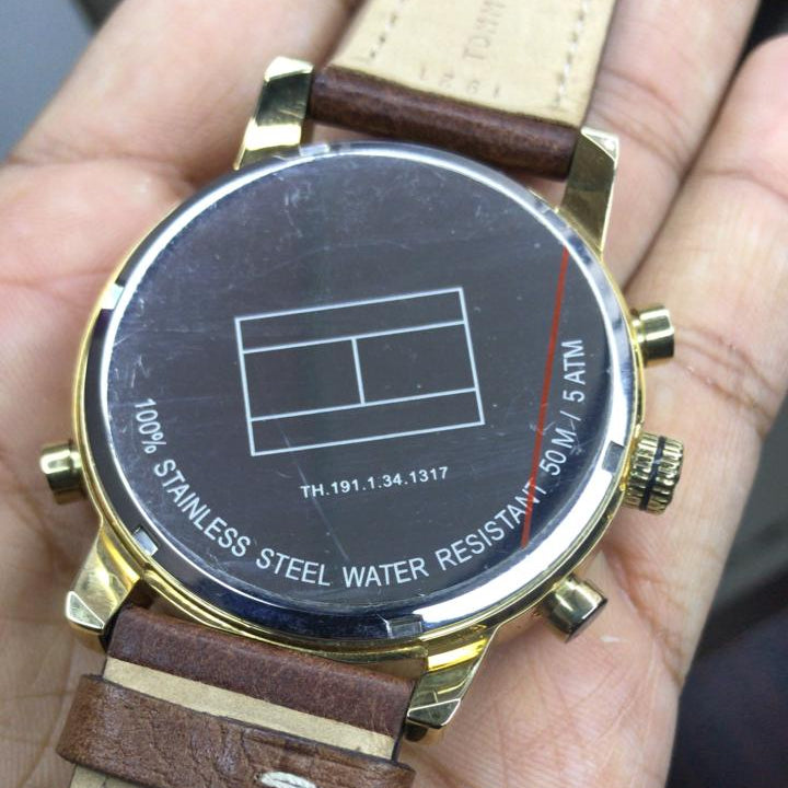 Tommy Hilfiger Men's 1790874 Gold-Tone Preowned Watch