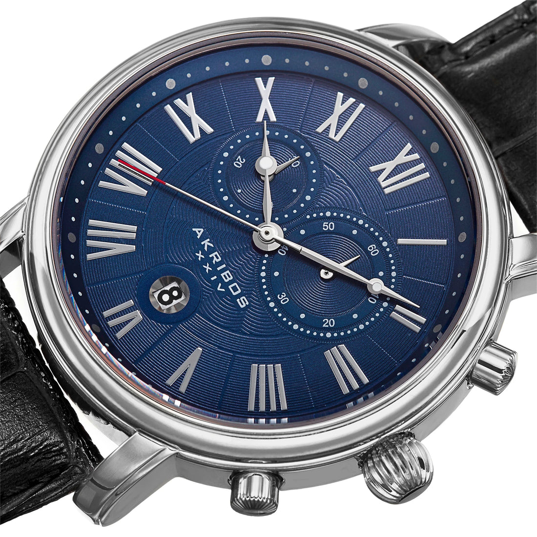 Akribos XXIV AK841SSBU Chronograph Preowned Watch